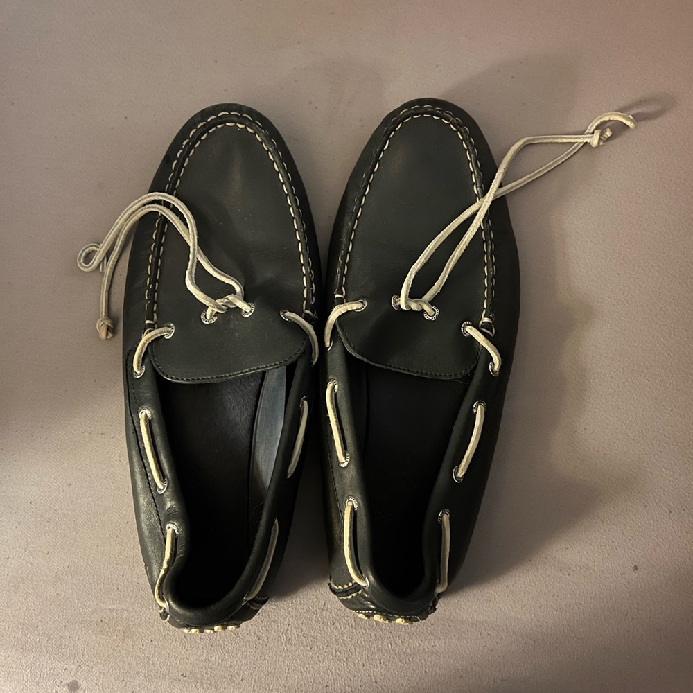 Unique leather Nautica driving/boat shoes